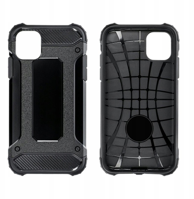 Këllëf i blinduar Armor për Samsung Galaxy S25, mbrojtje e fortë, i zi