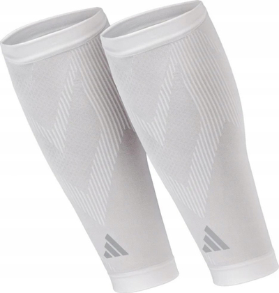 Mëngë kompresive për pulpë Adidas, L/XL, sportive, të bardha