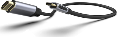 Kабел INCA ITCH-20, USB Type C во HDMI, 2 m, црн