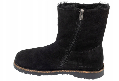 Çizme dimërore Birkenstock Uppsala Zip Shearling 1030047, lëkurë zamosh, madhësia 41, të zeza