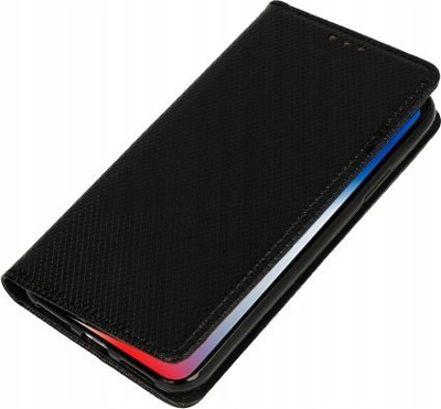 Futera libri me magnet për Samsung Galaxy A50, me xhepa kartash, e zezë
