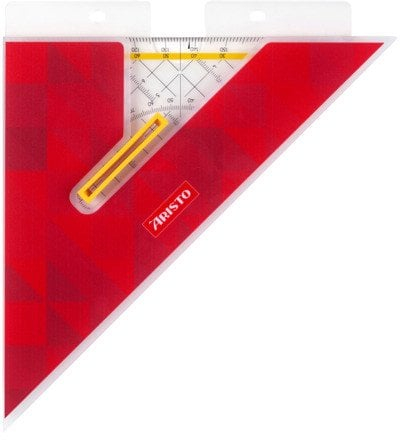 Геометриски сет ARISTO TZ Geosaver 1650/4, триаголник 25 cm, 10 парчиња, проѕирен