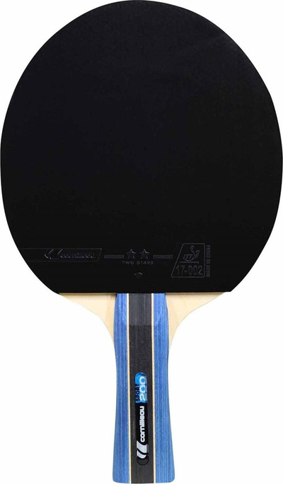 Raketë pingpongu Cornilleau Sport 200, sfungjer 1.8 mm, dorezë e përkulme (konkave)