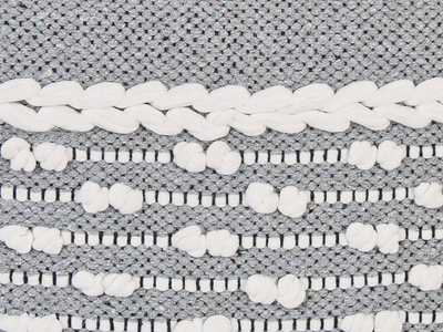 Set jastekësh dekorativë BRAHEA, pambuk, 45 x 45 cm, gri me të bardhë
