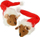 Lodër për mace Dingo Christmas Mouse Santa, me catnip, e kuqe