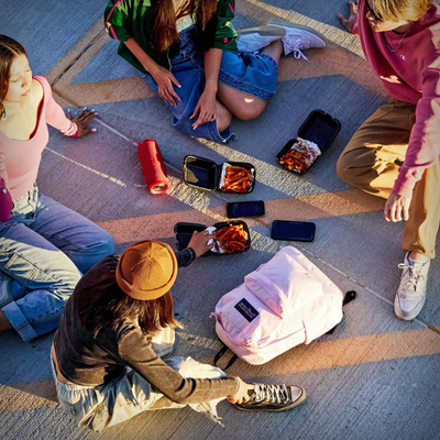Ранец Jansport SuperBreak, материјал полиестер, лесен, шарен