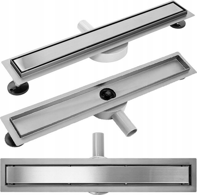 Kanaletë lineare Rea Neo Pure Pro, 90 cm, me flanxhë, inox