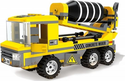 Set blloqesh Blocki MyCity Concrete Mixer KB0226, 217 copa, 6+ vjeç, i verdhë