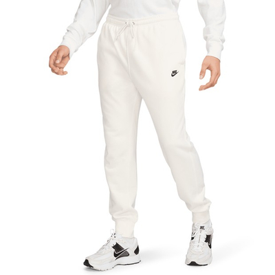 Pantallona Nike Club për burra, pambuk, joggers, të bardha