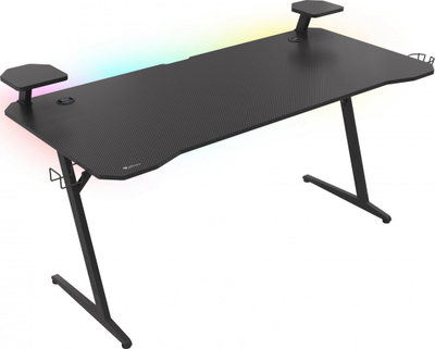 Tavolinë Genesis Holm 510 RGB 160 cm x 75 cm, e zezë