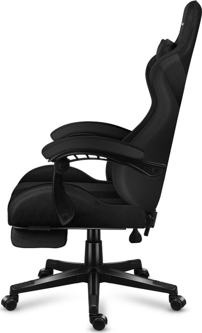 Karrige gaming Huzaro Force 4.7 Carbon Mesh, këmbëz e integrume, deri 140 kg, e zezë