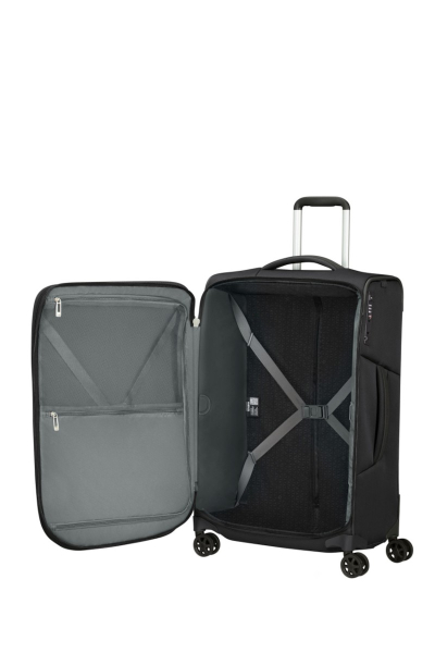 Valixhe Soft Me 4 Rrota Samsonite Respark 67/24 Ngjyrë E Zezë
