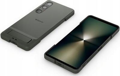 Kapak telefoni Sony Xperia 1 VI XQZCBECG.SYX, me kickstand, 6.5", ngjyrë kaki