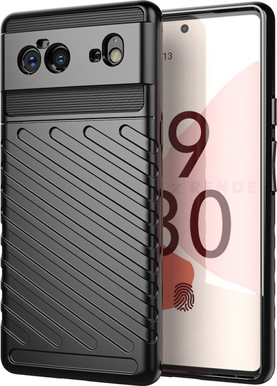 Mbrojtëse telefoni Hurtel Thunder Case Go, për Google Pixel 6, TPU i butë fleksibël, e zezë