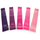 Set shirita elastikë Spokey Exercise Band 928944, 5 copë, nivele të ndryshme rezistence, shumëngjyrëshe