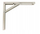 Konsolë çeliku Domax CMT, 150x150mm, ornament zig zag, e bardhë