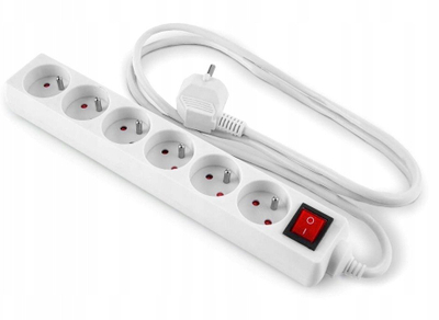 Zgjatës elektrik Activejet 5901443391951, 5 prize, me çelës, i bardhë