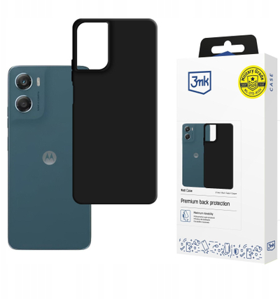 Futrollë 3MK Matt Case për Motorola Moto G06 / G06 Power, TPU, mat, e zezë