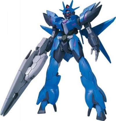 Set modeli plastik Bandai HG Alus Earthree Gundam 1/144, Build Divers Re-Rise, blu