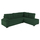 Sofa këndore djathtë Jade 250x80-180x73-88Hcm (HM3144.05R), gjelbër