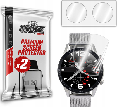 Mbrojtëse ekrani për smartwatch GrizzGlass CeramicFilm L13, qeramike, set me 2 copë, transparente