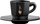 Сет филџани еспресо Bialetti Moka, 4 парчиња, со чинија, црни