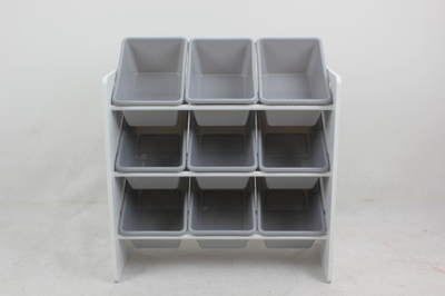 Raft organizues për fëmijë U-Grow, 9 shporta, gri