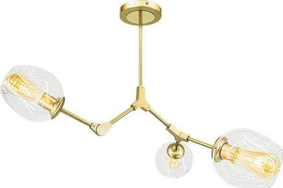 Lampë tavani Elem Boston 1962/3, 3xE27, metal, ari