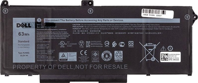 Bateri notebook Extra Digital DELL RJ40G, 63Wh, 3941mAh, e zezë