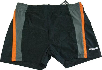 Rroba banje djemsh AlltoSwim Boxer, madhësia 152, shirit anësor, të zeza