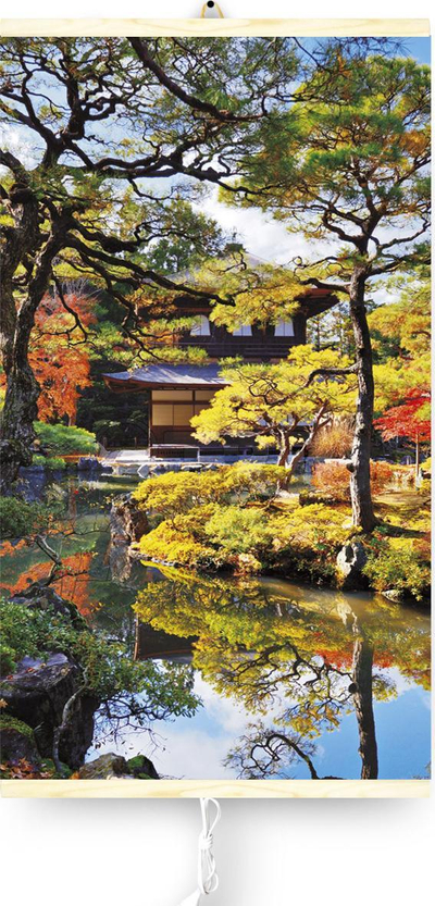Panel ngrohës dekorativ TRIO Garden Kyoto, me rreze infra të kuqe, 420W / 210W, 100 x 57 cm