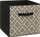 Kuti organizuese 5five BOX ETHNIQUE, 31x31x31 cm, palosshme, bardh e zi