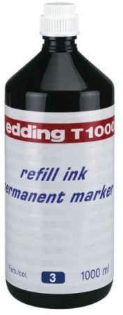 Rimbushës boje për marker permanent Edding T1000, 30ml, i zi