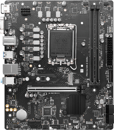 Pllakë amë MSI PRO H610M-E DDR4 - Intel H610