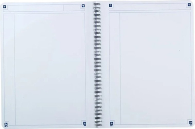 Fletore Oxford Nordic Touch A4+, 70 fletë, faqe të bardha, vjollcë
