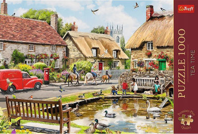 Puzzle Trefl Tea Time Summer Village, 1000 copa, shumëngjyrësh