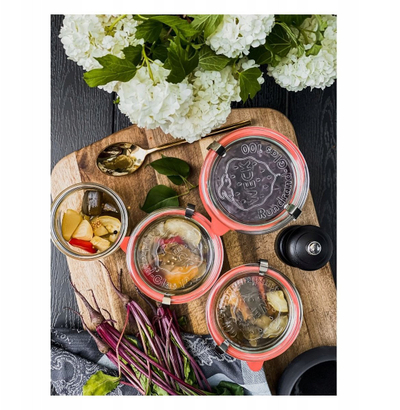 Set kavanozësh qelqi Westmark, 370 ml, 6 copë, transparent