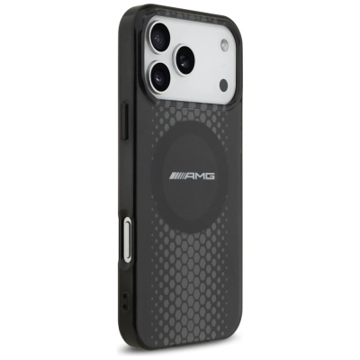 Mbrojtëse telefoni Mercedes AMG Double Layer MagSafe për iPhone 17 Pro Max, transparente, e zezë