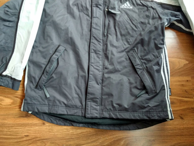Xhaketë shiu Adidas Tiro 23 League, kapuç që hiqet, sportive, gri me të zezë