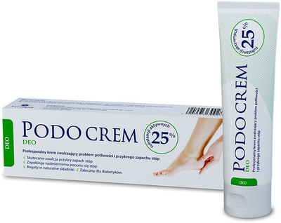 Krem këmbësh Podocrem Deo 25, 30 g, kundra djersitjes, me efekt kundër erës