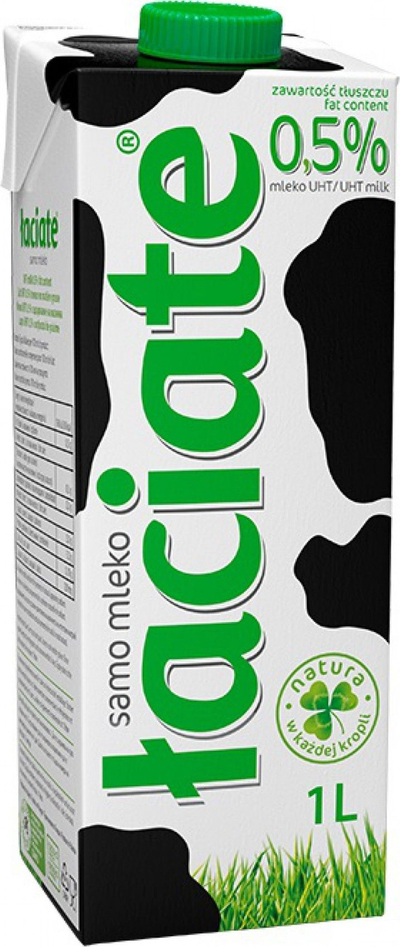 Qumësht UHT Łaciate, 0.5% yndyrë, 1L, i bardhë