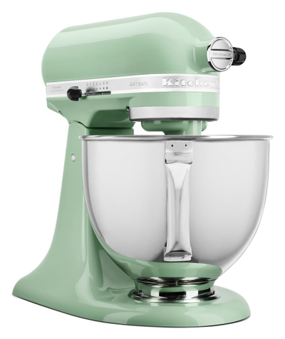 Mikser planetar KitchenAid Artisan 125, 4.8L, trup metalik, pistachio