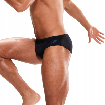 Rroba banje meshkuj Speedo Tech Panel Brief, 7cm, ECO Endurance+, e zezë e kaltër