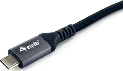 Kabllo USB-C Equipo 128381 USB4 Gen 3 C-to-C, 1.2m, 240W PD 3.1, 40Gbps, e zezë
