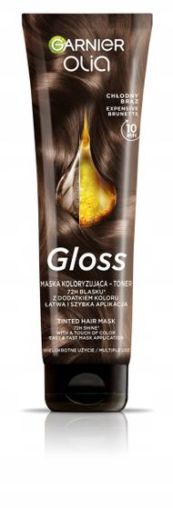 Maskë ngjyruese flokësh Garnier Olia Gloss Cool Brown, toner, 150 ml