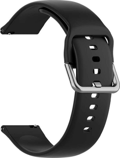 Rripë gome për orë dore ALOGY SPORT Universal, 20mm, i zi