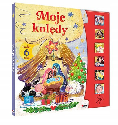 Libër kartoni me tinguj Morex Moje kolędy, këngë Krishtlindjesh, polonisht