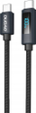 Kabllo karikimi Dudao L7C USB C në USB C, 100W, me ekran LED, 1m, e zezë