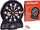 Tabelë elektronike shigjetash Dartboard SP0651, 18 lojëra, ekran LCD, ngjyrë e zezë
