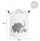 Организаторска кошница ПРЕМИУМ Elephant XL, 43L, со капак, сива